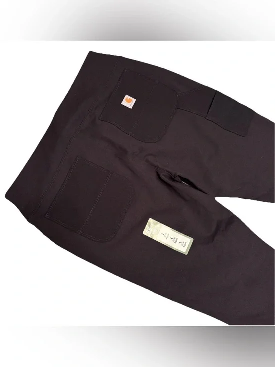 Womens Sz L (12/14) CARHARTT  Force Fitted Midweight Utility Leggings Black - Picture 3 of 7